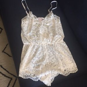 Victoria's Secret Lacy Romper Sz S